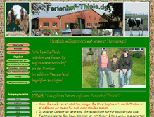 Tablet Screenshot of ferienhof-thiele.de